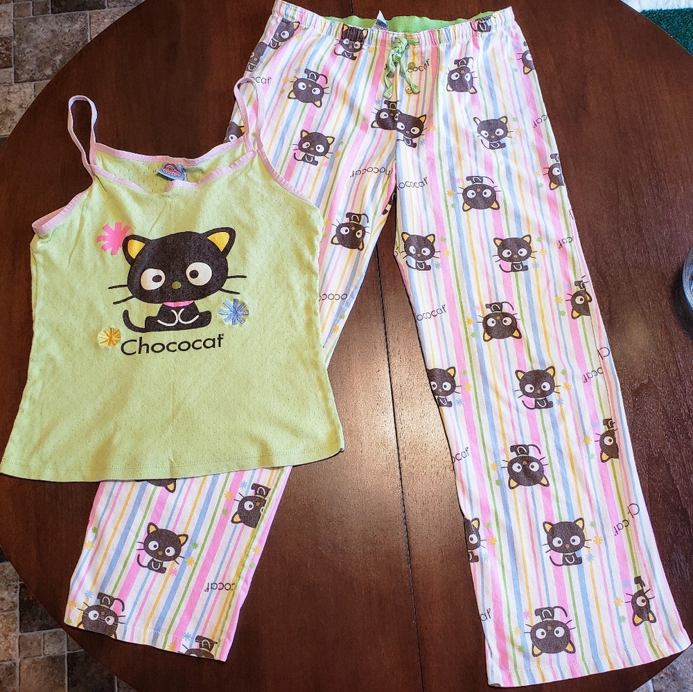Vintage 2007 Size Large Chococat Pajama Set